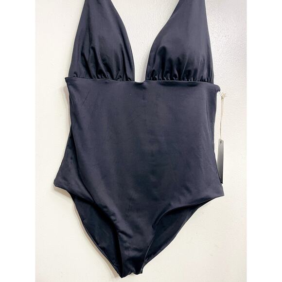 NWT Anthropologie Boamar Black Tie One Piece Swimsuit Size M Feminine Luxury - Picture 4 of 4